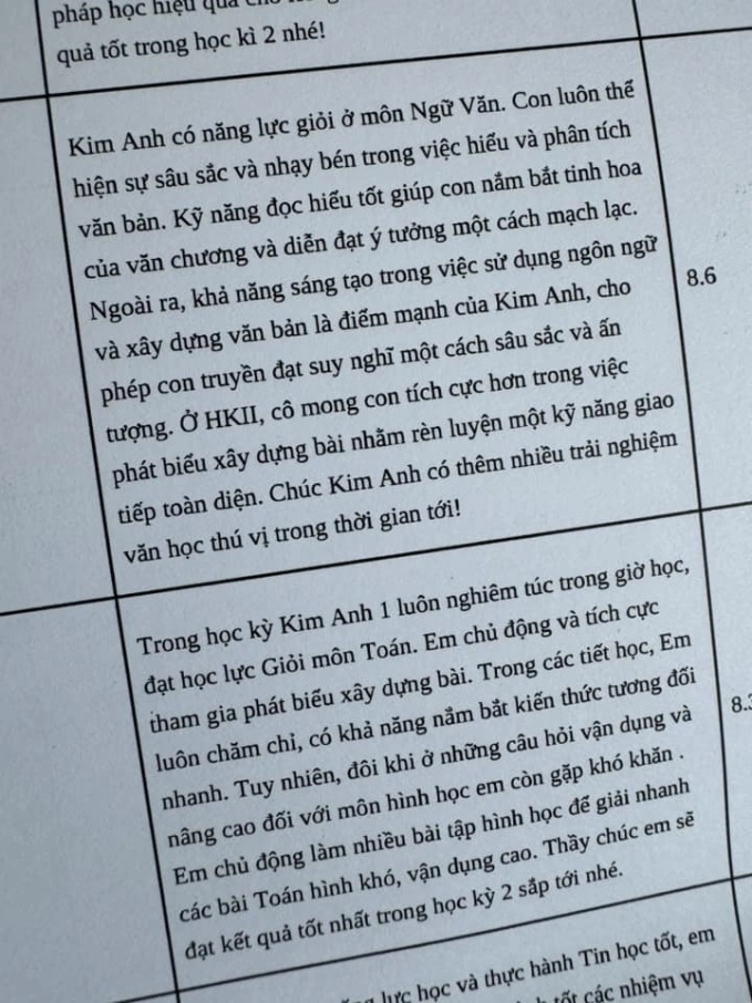 Nhạc sĩ Nguyễn Văn Chung khoe nhận xét tổng kết học kỳ 1 của hai con, người hâm mộ chưa kịp khen đã sang chấn-1