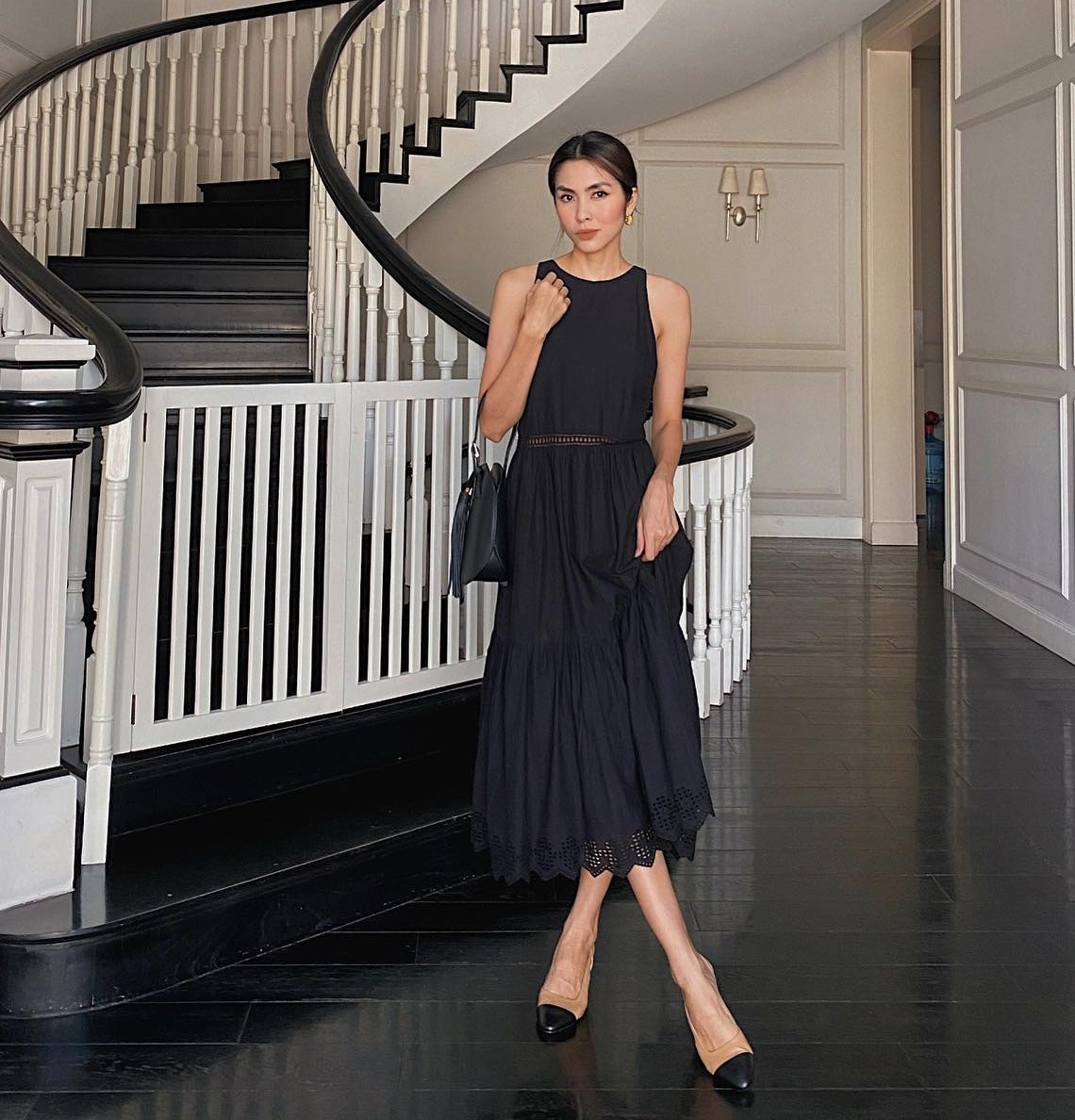 Tham khảo Tăng Thanh Hà 10 cách diện váy liền sang xịn mịn cho phụ nữ U40-6