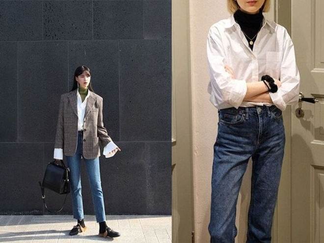 Gợi ý cách mix áo len và sơ mi-6