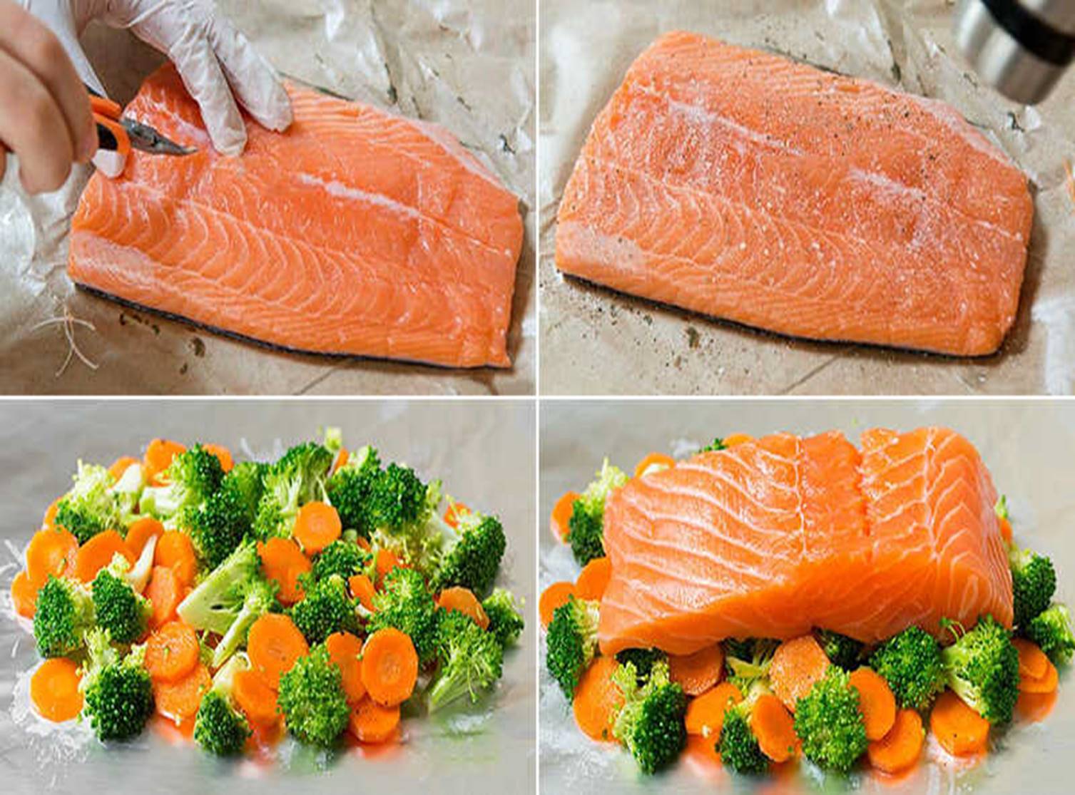 Cách làm cá hồi nướng giấy bạc ngon chuẩn nhà hàng-1