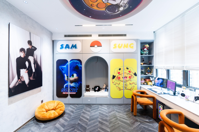 Đột nhập” căn penthouse 450m2 của Hương Ly: Tông đen xám chủ đạo như nhà tài phiệt phim Hàn Quốc, không ngại đầu tư nội thất đắt tiền-19