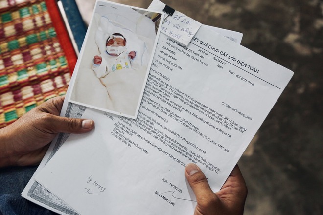 Xót cảnh bé trai 4 tháng tuổi bị bệnh tim bẩm sinh, cha mẹ nghèo bật khóc xin giúp đỡ-2