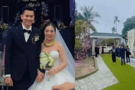 Đám cưới Nhật Lê ở Thanh Hoá: Cô dâu treo vàng trĩu cổ, khoảnh khắc mẹ chồng rước dâu vào nhà hé lộ cơ ngơi đàng trai