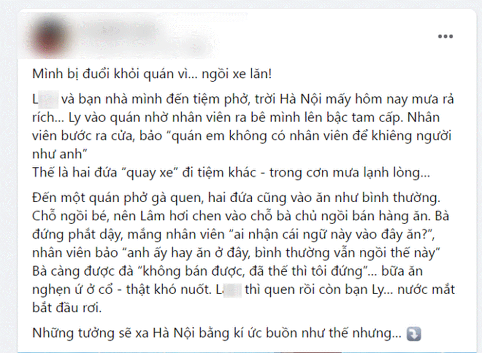 Nam TikToker tố bị đuổi khỏi quán phở ở Hà Nội vì ngồi xe lăn: Bạn gái khẳng định thông tin đúng sự thật-1