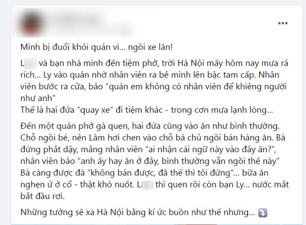 Sở Thông tin và Truyền thông Hà Nội xác minh thông tin TikToker bị đuổi khỏi quán phở vì ngồi xe lăn-1