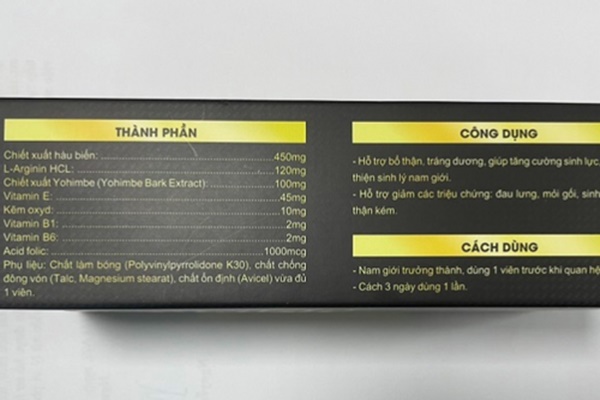 Thu hồi sản phẩm hỗ trợ bổ thận tráng dương không đảm bảo an toàn-2