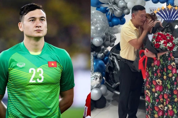 Gala Quả bóng Vàng 2023: Văn Lâm tình tứ với Yến Xuân, hé lộ mối quan hệ của nàng WAG với mẹ chồng tương lai qua một cử chỉ-5
