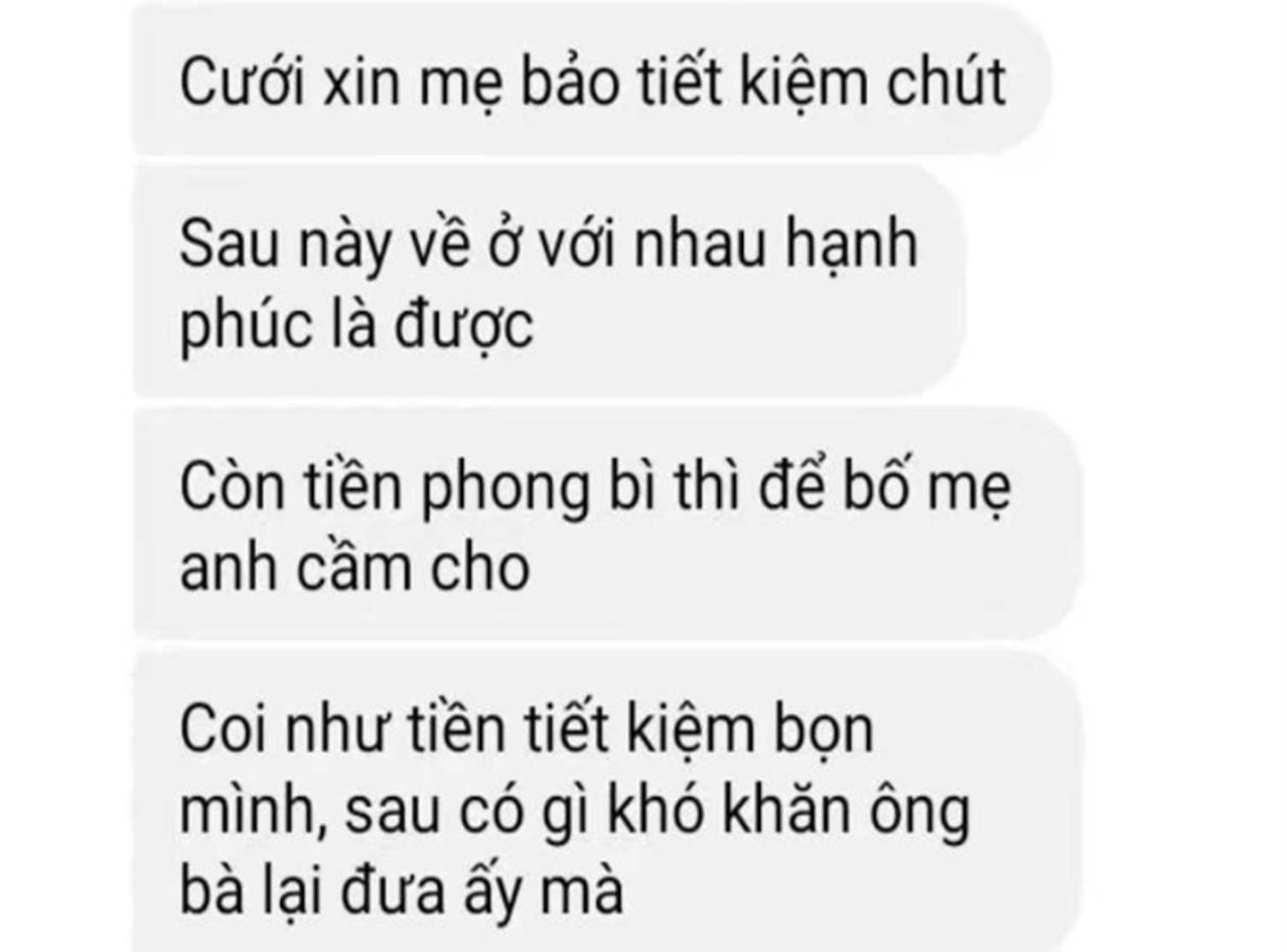 Hơn cả triệu người theo dõi vụ huỷ hôn vì đàng trai yêu cầu tiết kiệm chi phí, thuê váy cưới rẻ, đòi cầm luôn tiền phong bì-2