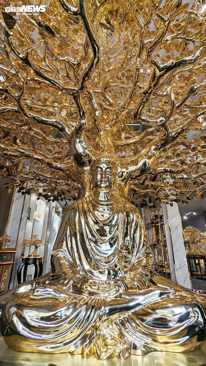 Chiêm ngưỡng cây bồ đề mạ vàng, nặng hơn 1 tấn ở TP.HCM-2