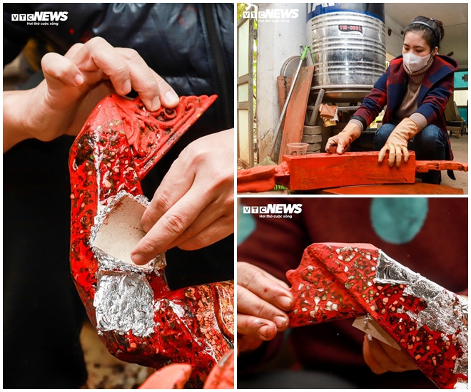 Nghệ nhân sơn mài chế tác 1.000 tác phẩm rồng độc bản đón Tết Giáp Thìn 2024-6