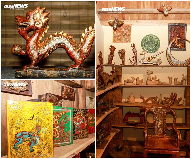 Nghệ nhân sơn mài chế tác 1.000 tác phẩm rồng độc bản đón Tết Giáp Thìn 2024-8
