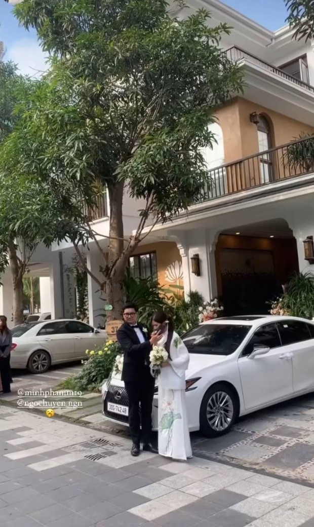 Đám cưới Ngọc Huyền và cháu trai NSƯT Chí Trung: Đón dâu bằng dàn xe sang, biệt thự phía đàng trai gây chú ý-4