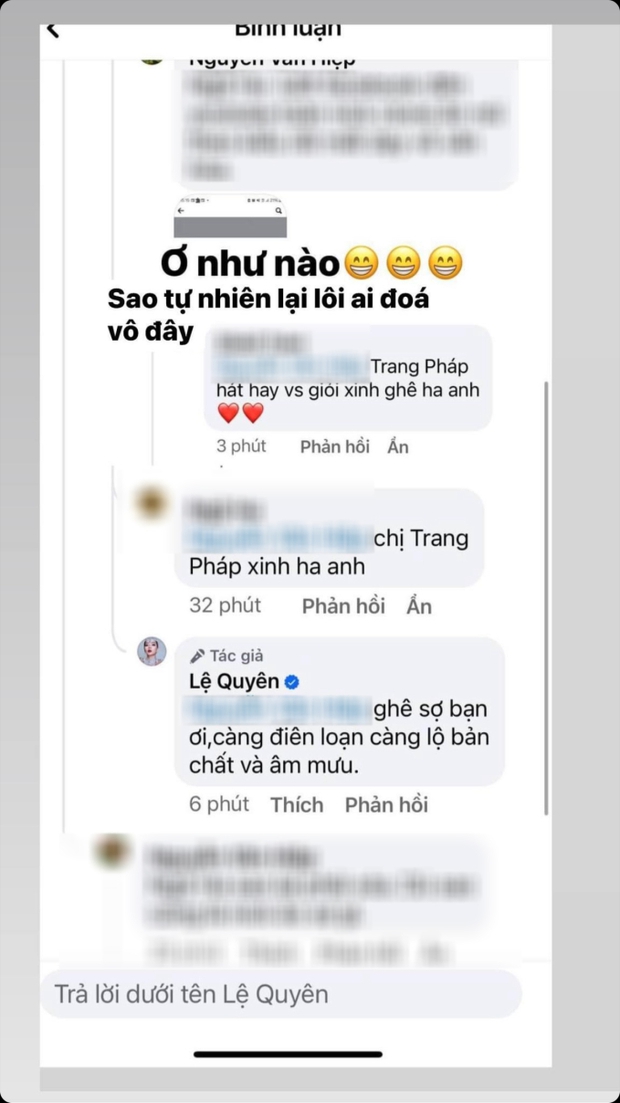 Lệ Quyên - Trang Pháp nói gì khi vướng tin đồn bất hòa, nghi vấn liên quan bài đăng ham hố, thèm khát vinh quang”?-2
