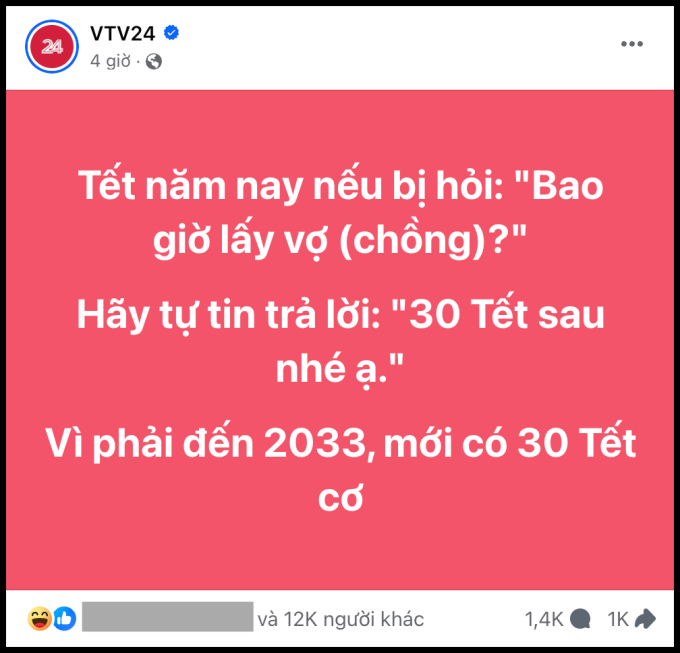 9 năm nữa mới có 30 Tết, hội bị giục cưới nhanh trí nghĩ ra cách đối đáp khi bị hỏi: Bao giờ cho bác ăn cỗ?”-1