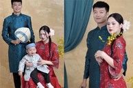 Hậu trường ảnh tết nhà Thành Chung và vợ hotgirl Tuyên Quang: Ảnh cam thường còn xinh đẹp thế này