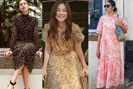 10 cách mặc váy họa tiết giúp vẻ ngoài trẻ trung hơn tuổi trong dịp Tết