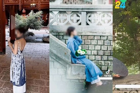 Trào lưu chụp ảnh áo dài, mặc hở hang, leo trèo ở di tích: Người đẹp làm xấu không gian đẹp