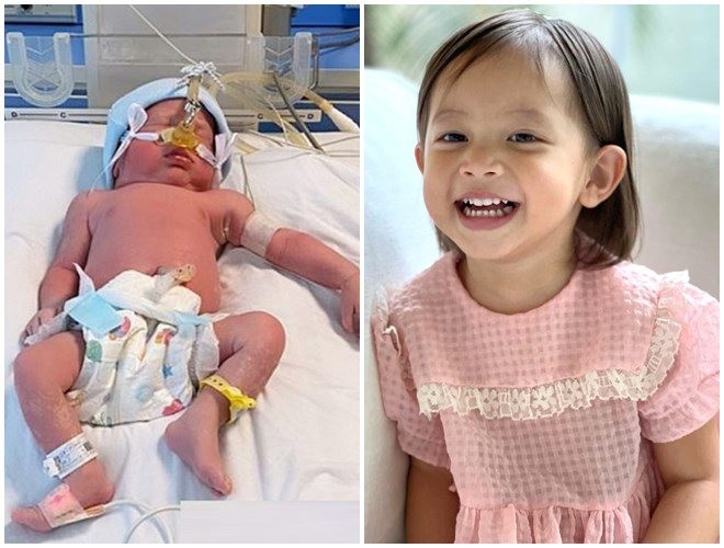 Con gái Mạc Văn Khoa sinh thiếu tháng 1,9kg giờ như cá chép hóa Rồng, 3 tuổi nặng 15kg, chiều cao gây ngỡ ngàng-9