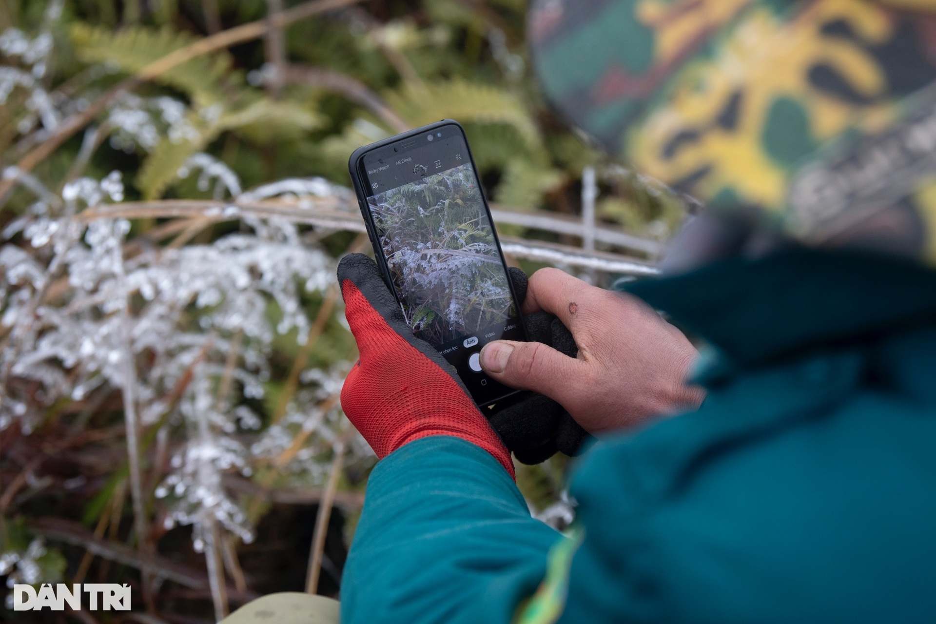 Hình ảnh băng giá phủ trắng núi đồi Y Tý-10