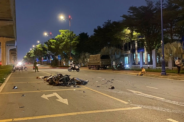 Phong tỏa hiện trường vụ tai nạn 2 người chết ở TP Thủ Đức-1