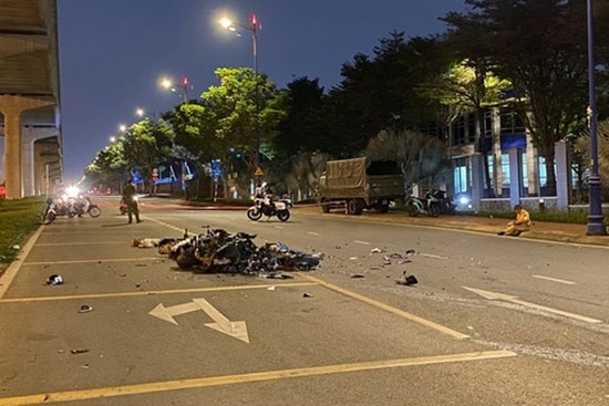 Phong tỏa hiện trường vụ tai nạn 2 người chết ở TP Thủ Đức