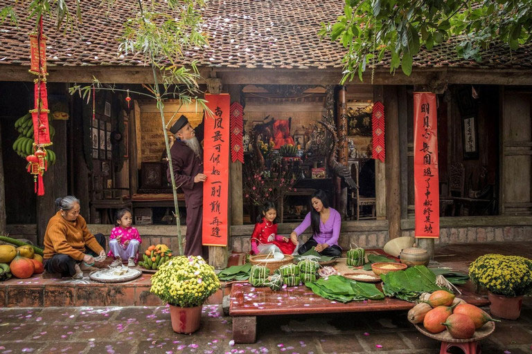 Được về quê ăn Tết với bố mẹ là vui sướng nhất-1