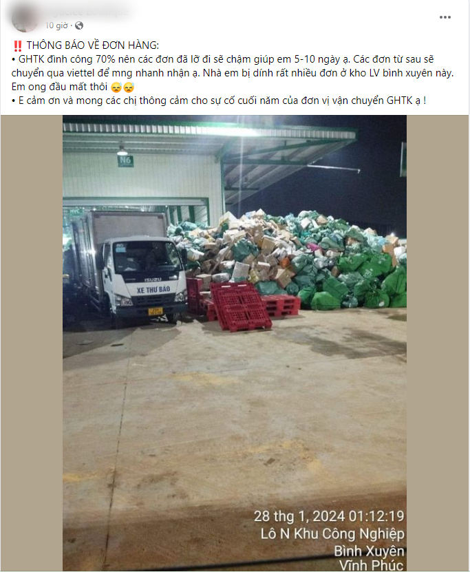 Hàng loạt chủ shop khóc ròng vì không giao được đơn đúng dịp cao điểm Tết Nguyên đán, điều gì đang xảy ra với Giao hàng tiết kiệm?-2