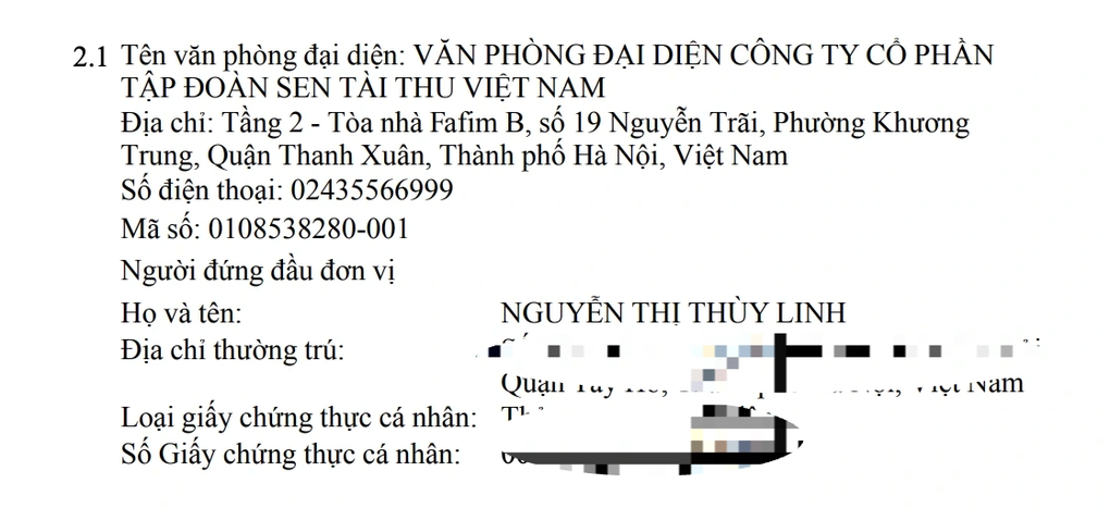 Trước khi bị bắt, mẹ con bà Phạm Thị Hòa có vai trò gì tại Sen Tài Thu?-3