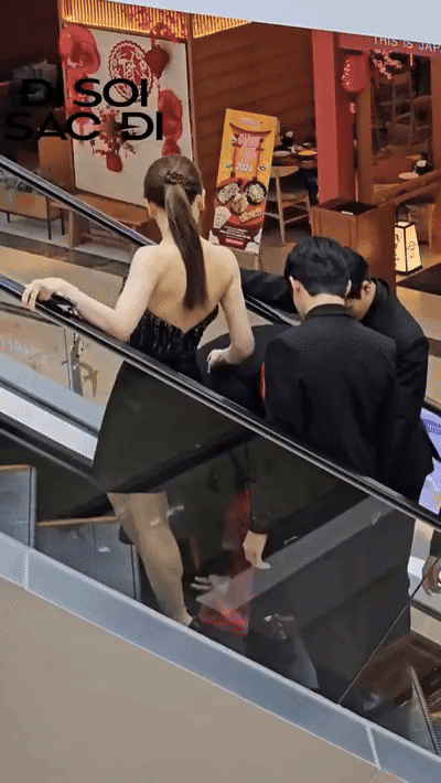Hari Won gặp sự cố thang cuốn, Trấn Thành nhanh như chớp có cách xử lý cứu nguy gây chú ý-2