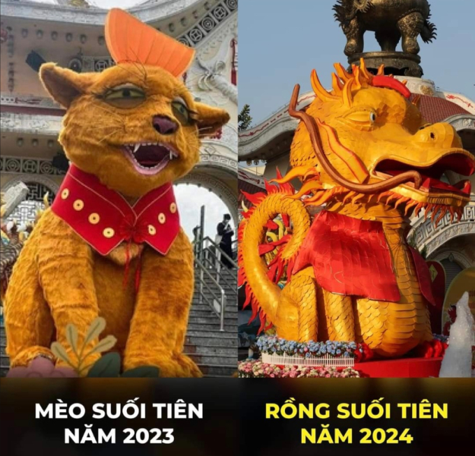 Linh vật rồng đầu cá trê đón Tết ở Suối Tiên gây bão mạng: Đại diện khu du lịch nói gì?-3