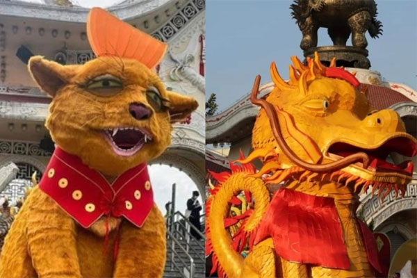 Tranh rồng trên bảng của cô giáo tiểu học nhận mưa lời khen-7