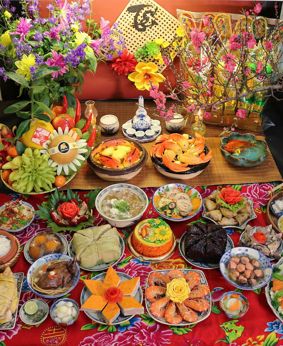 Đại hội khoe mâm cúng ông Công, ông Táo: Có người dậy từ 4 giờ sáng chuẩn bị để kịp giờ... đi làm!-5