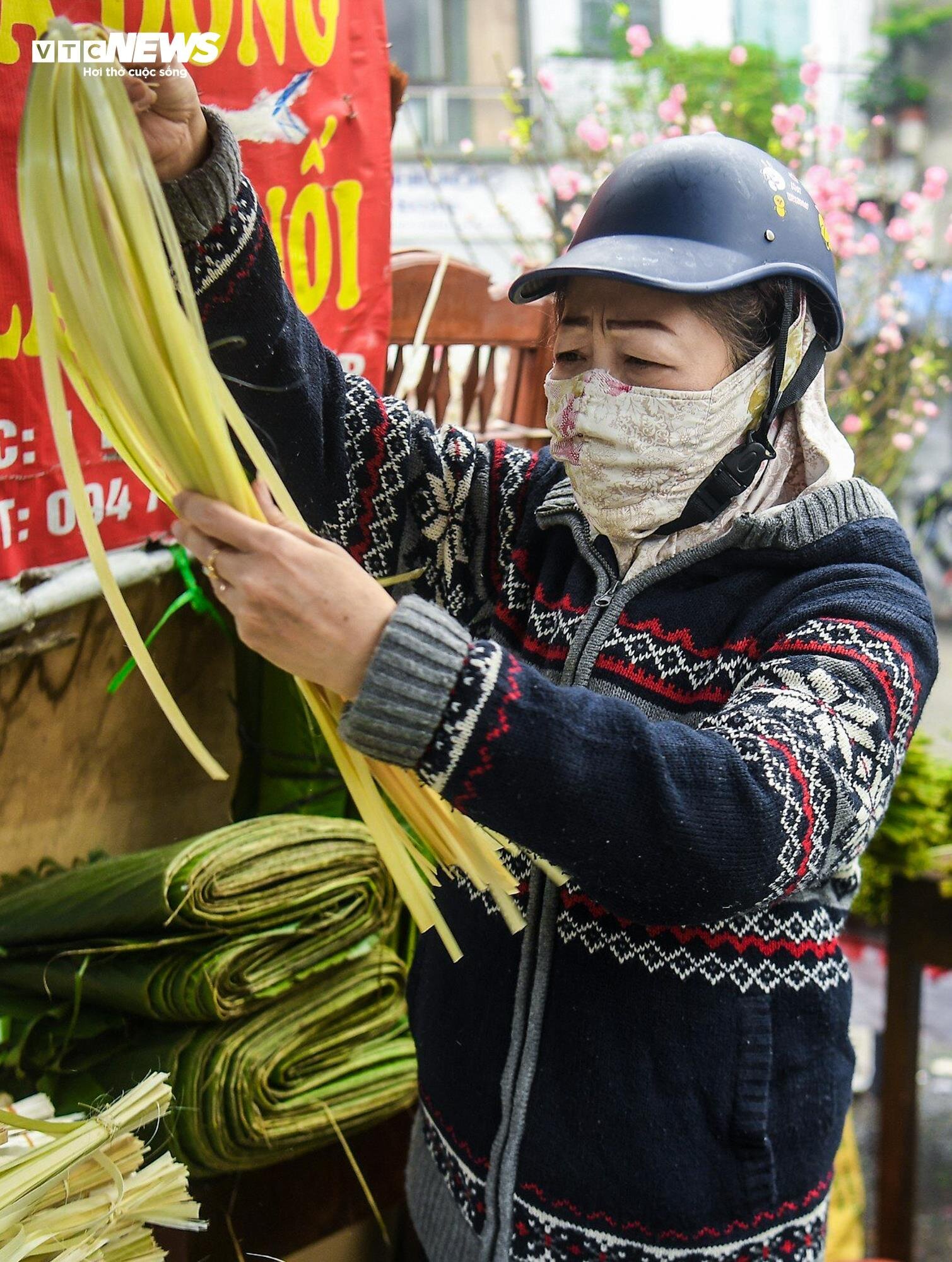 Chợ lá dong lâu đời nhất Hà Nội nhộn nhịp ngày giáp Tết-10