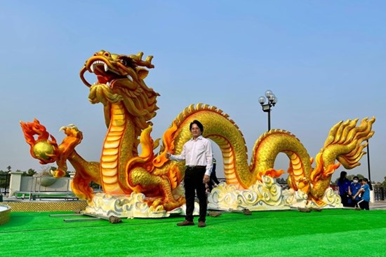 Bình Dương trình làng 2 linh vật rồng được khen