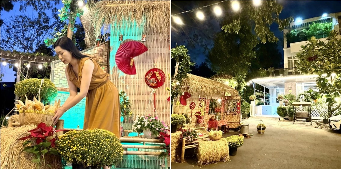 NSND Trịnh Kim Chi trang trí biệt thự 10 tỷ như thế nào để đón Tết Giáp Thìn?-1