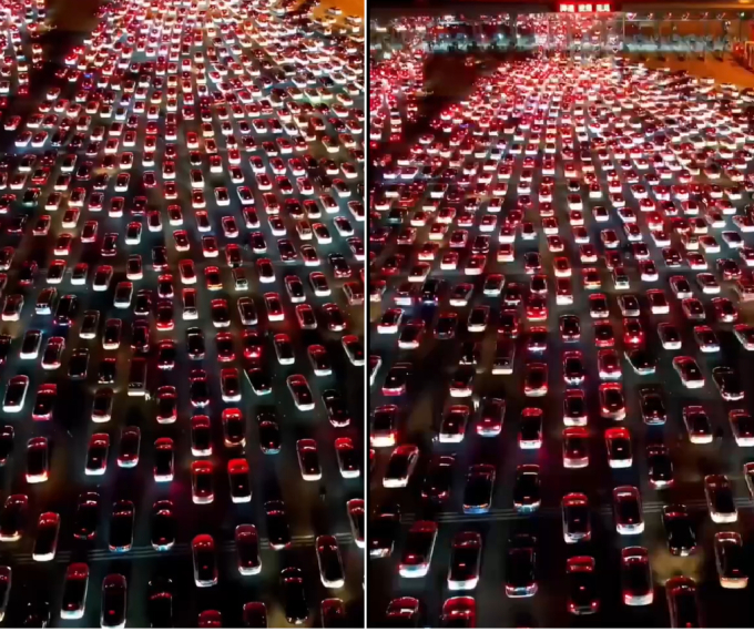 Choáng với hình ảnh xe cộ chật cứng trong mùa Xuân vận tại Trung Quốc, người dân vẫn được khen vì một điều-1