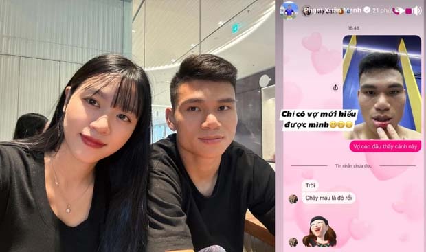 Hậu vệ từng nghèo nhất Việt Nam chảy máu môi khi thi đấu, vợ không thương lại nói lời cay đắng thế này đây-1