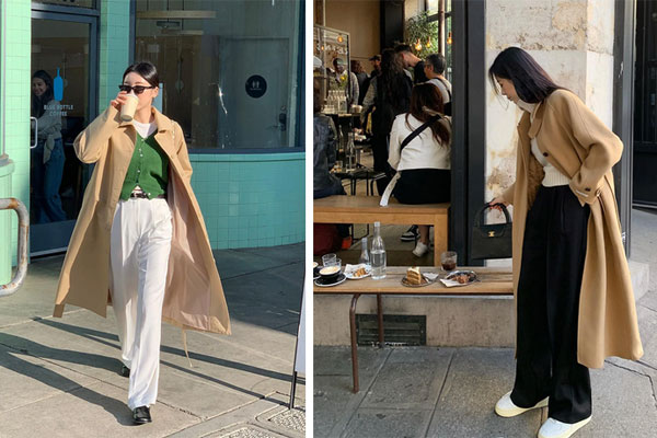 Phối đồ với áo len đỏ cho phụ nữ trung niên-3