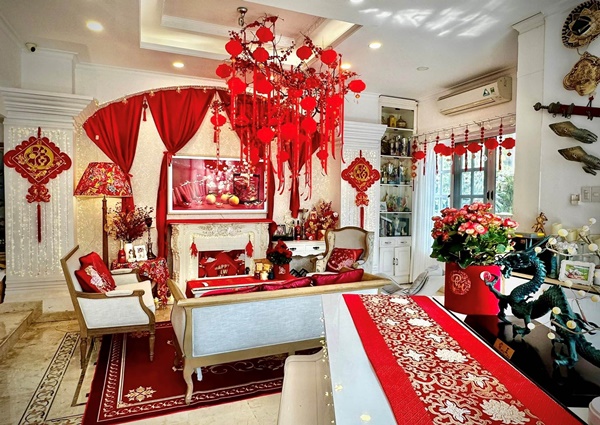 Bên trong biệt thự của sao Việt ngày cận Tết-8