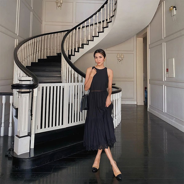 10 set váy liền trẻ trung và sang trọng tham khảo từ mỹ nhân Việt-8