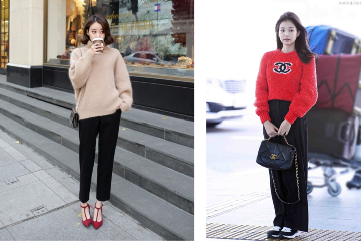 Chỉ mất 3 phút để phối quần đen với áo mùa đông chuẩn chỉnh-3