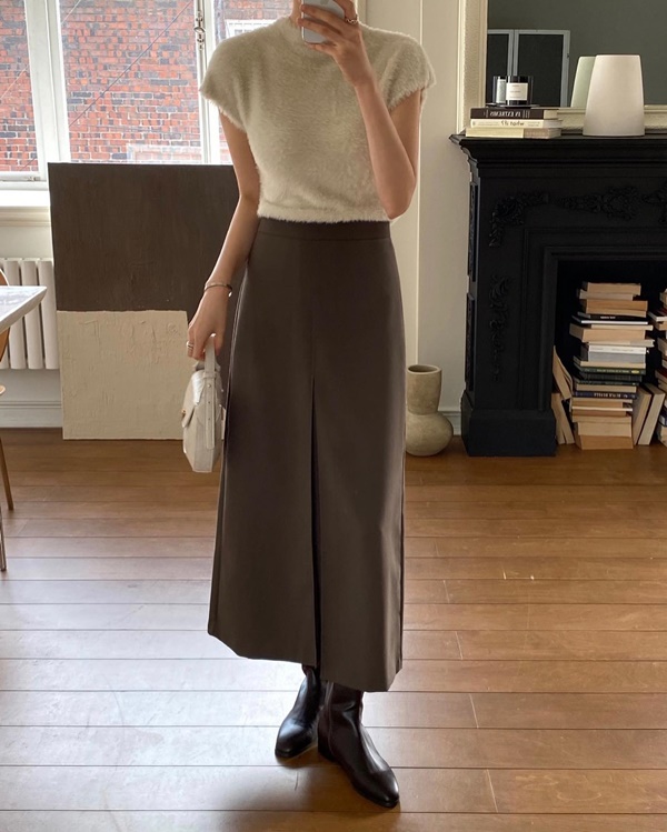 4 cách phối đồ với chân váy suông giúp chị em mặc đẹp xuyên Tết-5