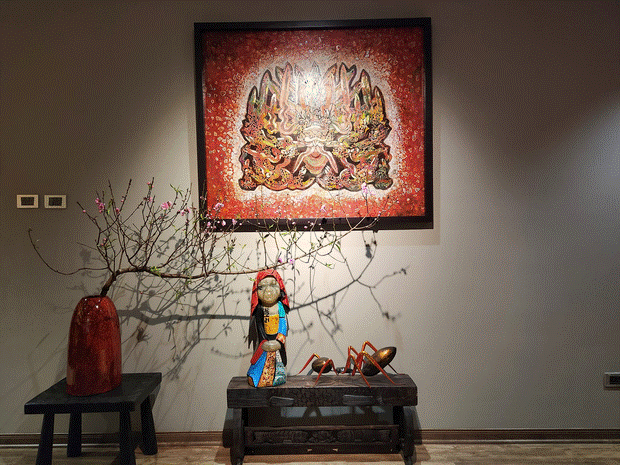 Căn hộ chung cư 140m2 được thiết kế như nhà cổ: Màu sắc độc lạ, cầu kỳ, hiệu ứng không gian không tưởng-11