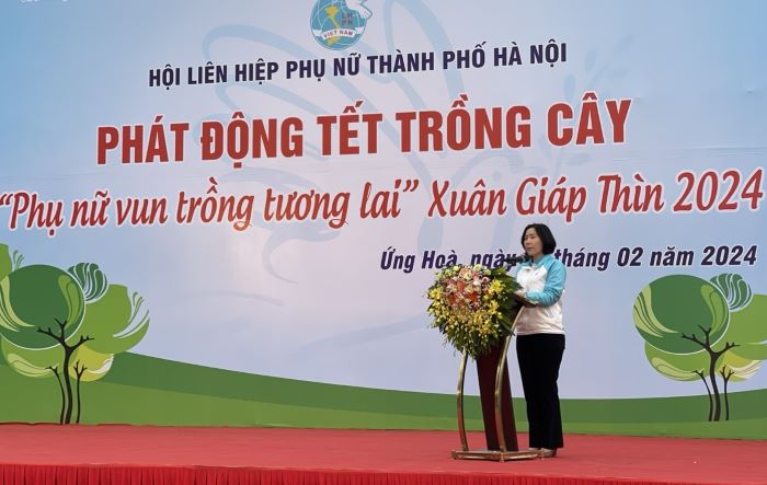 Phụ nữ Thủ đô phát động Tết trồng cây tại Khu di tích lịch sử Khu Cháy-3
