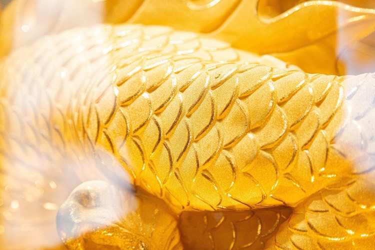 Chiêm ngưỡng tượng rồng dát vàng lớn nhất Việt Nam, cao hơn 3 mét tại Hà Nội-9