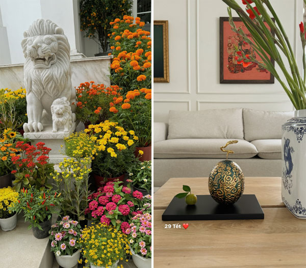 Dẫu giản dị nhưng Tăng Thanh Hà không thể thiếu 2 loài hoa kinh điển: Hết Tết vẫn đẹp!-2