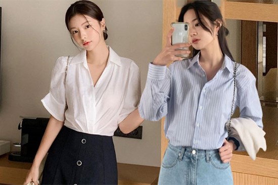 4 kiểu áo sơ mi giúp bạn trông thon thả, mảnh mai hơn