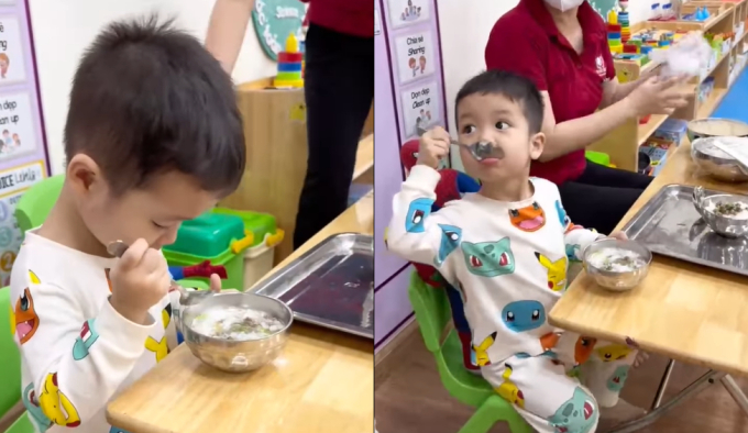 Bằng Kiều khoe video con trai thứ 4 đi học ngày đầu tại ngôi trường tư thục nổi tiếng, xem mà ngỡ ngàng: Bé ngoan ngoãn, tự giác quá!-3