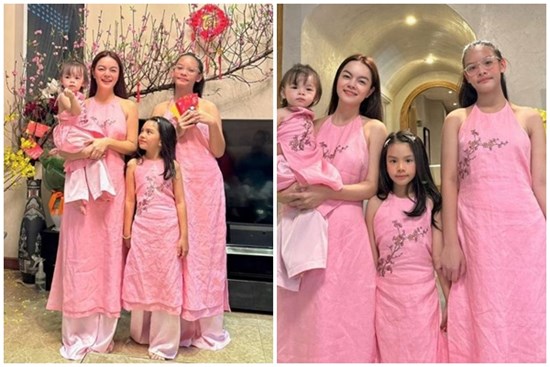 Con gái Phạm Quỳnh Anh - Quang Huy dậy thì trổ mã cao lớn, chân dài