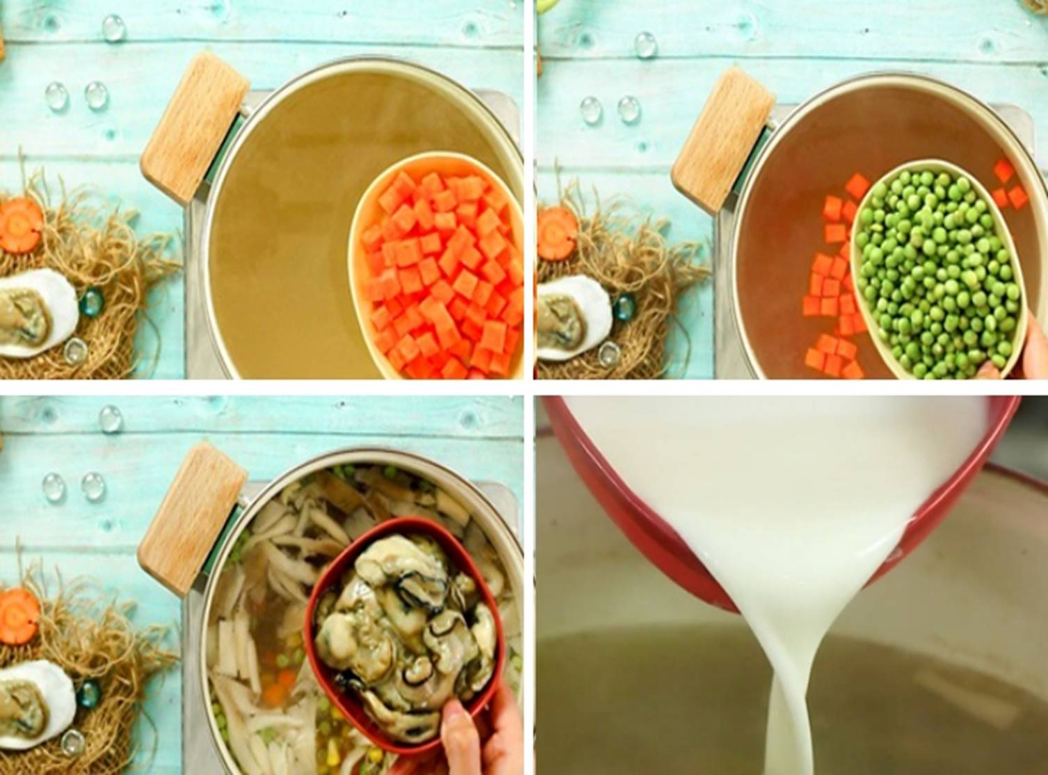 Bật mí công thức làm súp hàu trứng bắc thảo nhanh, đơn giản siêu phù hợp cho người mới ốm dậy-4